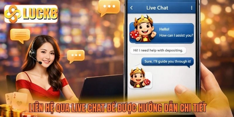 Liên hệ qua live chat được được hướng dẫn chi tiết Liên hệ qua live chat được được hướng dẫn chi tiết