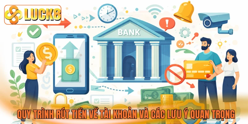 Quy trình rút tiền về tài khoản và các lưu ý quan trọng Quy trình rút tiền về tài khoản và các lưu ý quan trọng