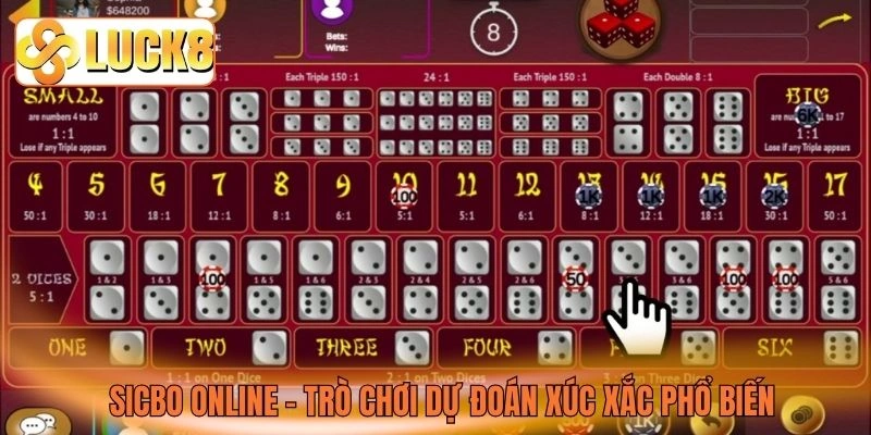 Sicbo online - Trò chơi dự đoán xúc xắc phổ biến Sicbo online - Trò chơi dự đoán xúc xắc phổ biến
