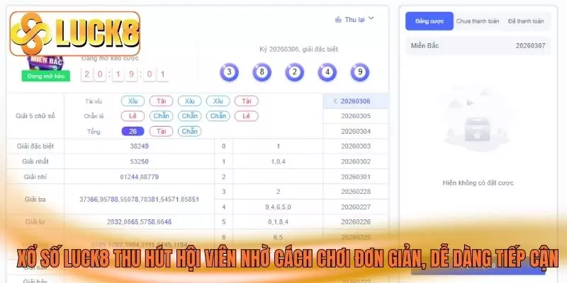 Xổ số LUCK8 thu hút hội viên nhờ cách chơi đơn giản, dễ dàng tiếp cận Xổ số LUCK8 thu hút hội viên nhờ cách chơi đơn giản, dễ dàng tiếp cận